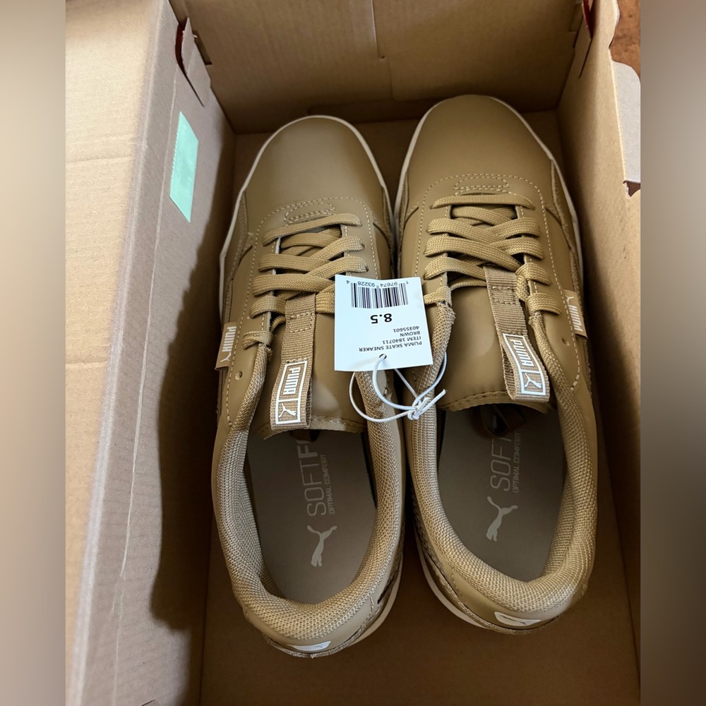 ❤️PUMA SKATE SNEAKER Size 8.5 New with Box and Brown color - Picture 8 of 8